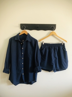 Camisa Linho Marinho - loja online