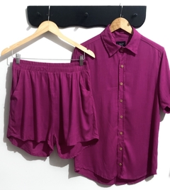 Camisa Fúcsia Viscolinho - comprar online