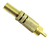 Conector Rca Macho 4.5 Mm Gold Negro