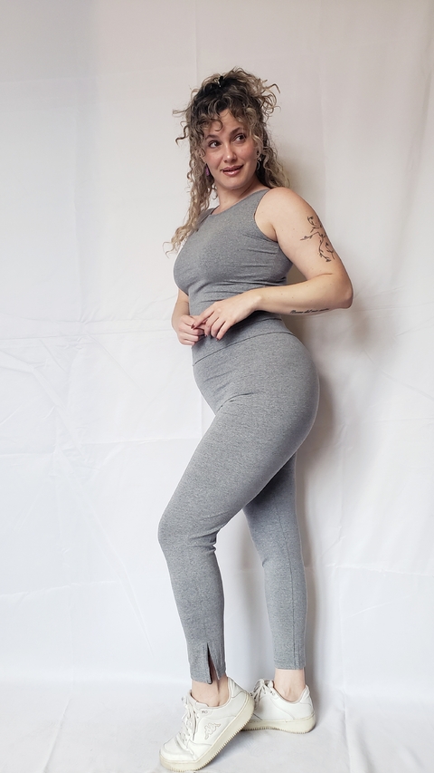 Calza daft. 2nd skin gris melange