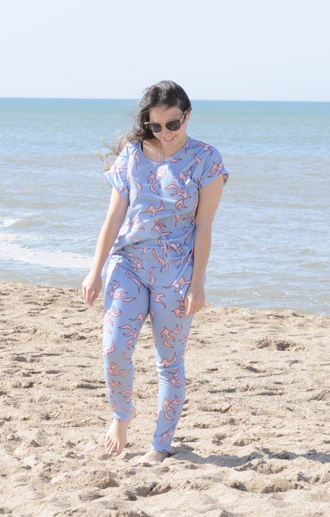 Conjunto Begonia (CELESTE)