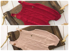 Romper Tricô Weaves - acompanhamento de bebês