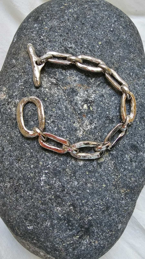 Pulsera Cardo plateado