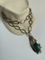 Collar Raka plateado turquesa oscuro - comprar online