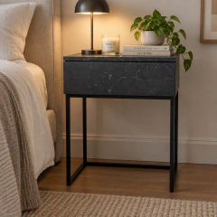 Mesa de Luz Collins Black Marble