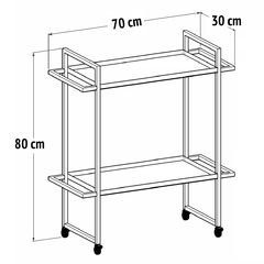 X-PRESS Carro Lolo Black - vidrio - comprar online