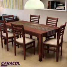 JUEGO DE COMEDOR MESA 180 X 90 CM Y 6 SILLA - IMC35256