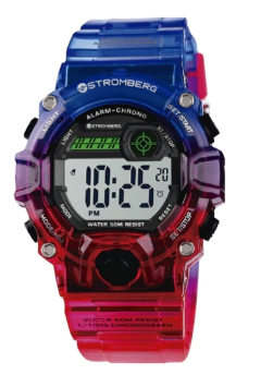 RELOJ STROMBERG SUMERGIBLE DIGITAL ROJO AZULADO