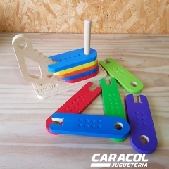 Escalera arcoiris madera en internet