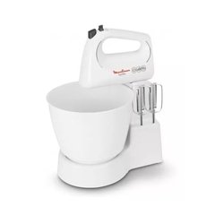 BATIDORA MOULINEX 250 watts. 3 velocidades + pulsar. 2 batidores metalicos. 250 watts. Bowl 4 lts de capacidad.