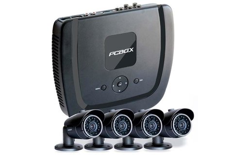 KIT DE VIGILANCIA PCBOX -PCB-DVR4AHDK- DVR 4 CAMARAS IR