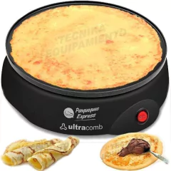 PANQUEQUERA ULTRACOMB - Placa con recubrimiento antiadherente - Termostato automático - Incluye práctica espátula de madera - 700W - comprar online