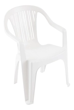SILLA APILABLE COLOR BLANCA C/ APOYA BRAZOS en internet