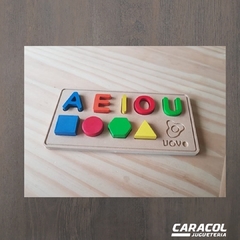 Vocales en madera - comprar online