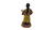 Mini Escultura Bonequinho Com Animal Em Cerâmica 5Cm - comprar online