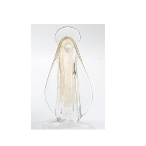 Nossa Senhora Cristal Murano Ouro 24k 23 cm