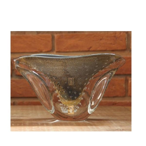 Cachepot Murano Cairo P C/ Ouro Grafite