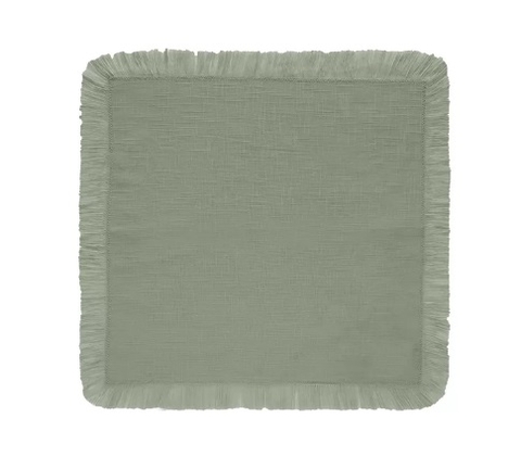 GUARDANAPO FRANJA COLORATTA SÁLVIA 45x45CM - UNIDADE