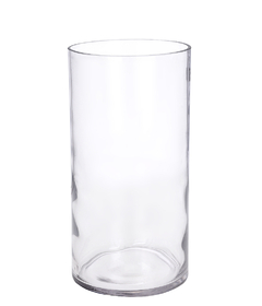 VASO DE VIDRO EM TUBO 15X30CM