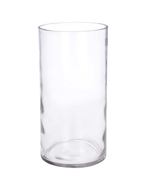 VASO DE VIDRO EM TUBO 15X30CM