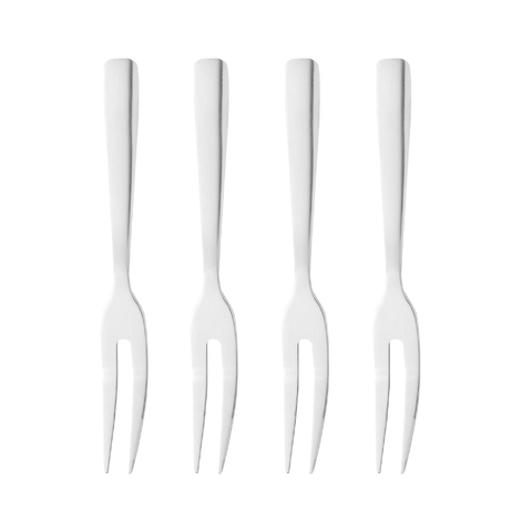 GARFOS DE AÇO INOX PARA APERITIVO - CONJUNTO COM 4