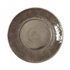 PRATO RASO SOLLIEVO CINZA - CONJUNTO COM 6