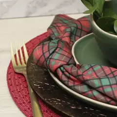 GUARDANAPO HOME XADREZ 45x45CM - CONJUNTO COM 4 na internet