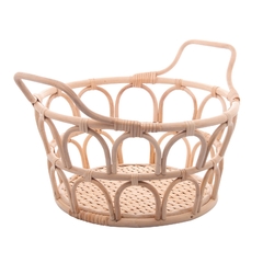 CESTO DECORATIVO DE RATTAN COM ALÇA NATURE 37x30x18,5CM - comprar online