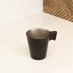 XÍCARA DE CAFÉ OPALINO PRETA 80ML - UNIDADE - EntreLaço Casa