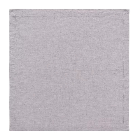 GUARDANAPO DE TECIDO CHAMBRAY CRÔMIO 44x44CM - UNIDADE