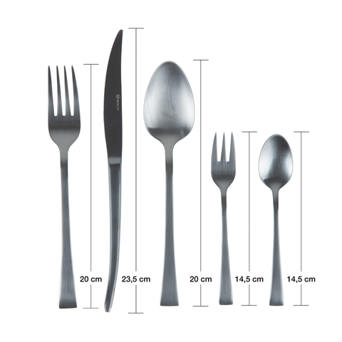 FAQUEIRO 30PC ACO INOX BERNA PRETO FOSCO