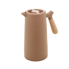 GARRAFA TÉRMICA NÓRDICA NUDE COM CABO DE MADEIRA 1L - comprar online