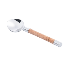 COLHERES DE CAFÉ DE AÇO INOX CABO DE CORTIÇA - COM 4 na internet