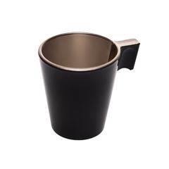 XÍCARA DE CAFÉ OPALINO PRETA 80ML - UNIDADE - comprar online