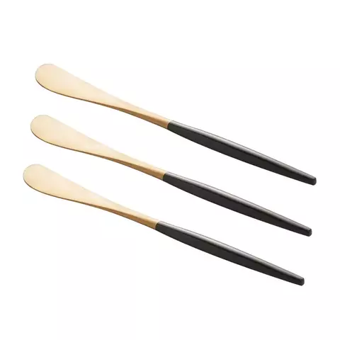 ESPÁTULA INOX KYOTO DOURADO/OLIVA - CONJUNTO COM 3