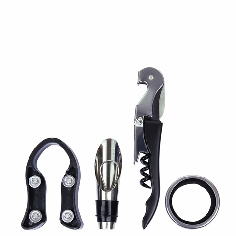 KIT PARA VINHO COM 4 PEÇAS