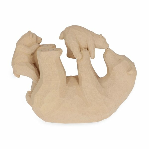 ESCULTURA URSOS EM FAMÍLIA POLIRRESINA