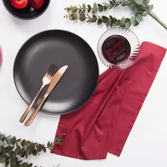 GUARDANAPO DE TECIDO HOME VERMELHO 45x45CM - CONJUNTO COM 4 - comprar online