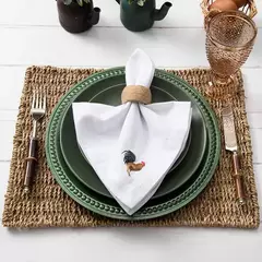 SOUSPLAT GALLES ANTIQUE VERDE - CONJUNTO COM 2 - EntreLaço Casa