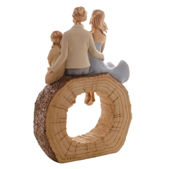 FIGURA DECORATIVA RESINA FAMÍLIA 18x8x27cm na internet