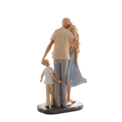 FIGURA DECORATIVA RESINA FAMÍLIA 15x9x28cm - comprar online