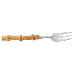 GARFO PARA BOLO DE AÇO INOX COM CABO EM BAMBU TULUM