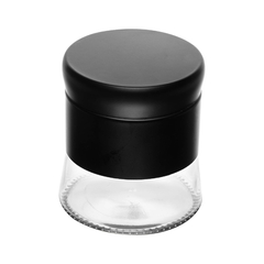 PORTA MANTIMENTO VERSATILE DE VIDRO COM ACABAMENTO PRETO - 400ML - comprar online