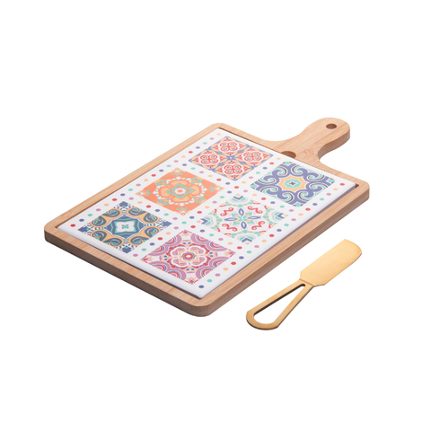 TÁBUA PARA QUEIJO LADRILHO 29X17X1,5CM - 3 PEÇAS