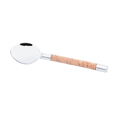 COLHERES DE CAFÉ DE AÇO INOX CABO DE CORTIÇA - COM 4 - comprar online