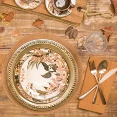 SOUSPLAT GALLES DOTS OURO - CONJUNTO COM 2 - comprar online