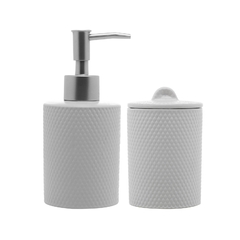 KIT PARA BANHEIRO BALLOON BRANCO - 2 PEÇAS