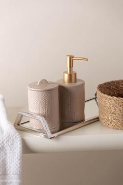 KIT PARA BANHEIRO SHEET BEGE - 2 PEÇAS - EntreLaço Casa
