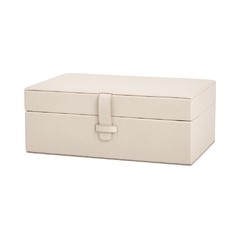 CAIXA EM MDF COM REVESTIMENTO PU OFF WHITE G - comprar online