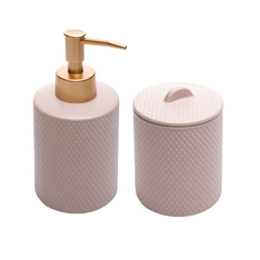 KIT PARA BANHEIRO BALLOON BEGE - 2 PEÇAS